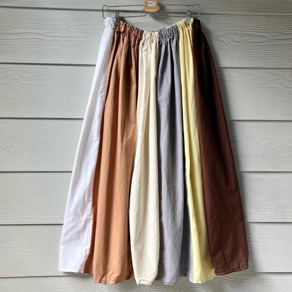 Handmade Muted Pastel Poet Maxi Skirt SKU 06204 - Picture 2 of 10